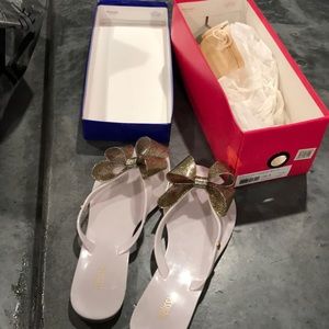 Melissa harmonie bow jelly thong sandals